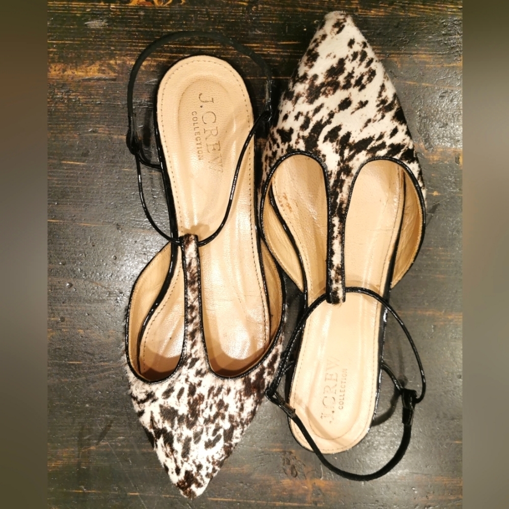 J.Crew  Leather Flats size 5